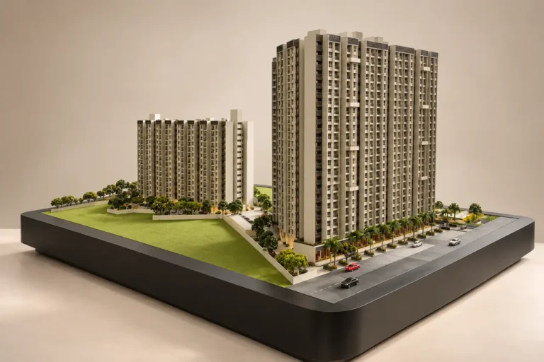 Miniature Modern Apartment Complex